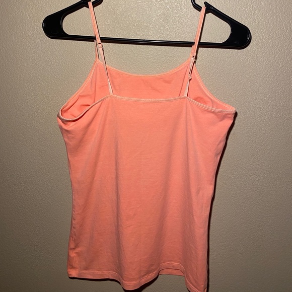 Pink Tank with Built-In Bra - Picture 2 of 3